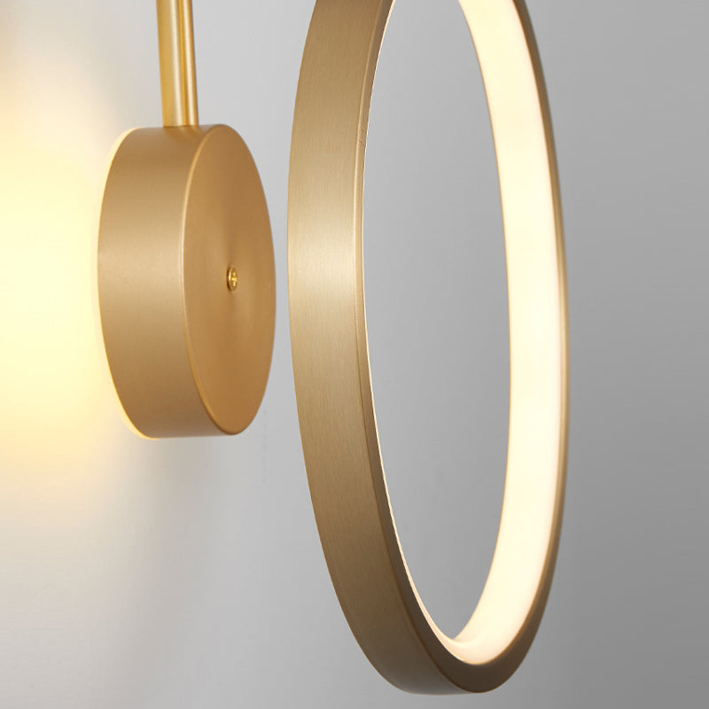 Post-Modern Wall Sconce Copper LED Sconce Lighting for Bedroom