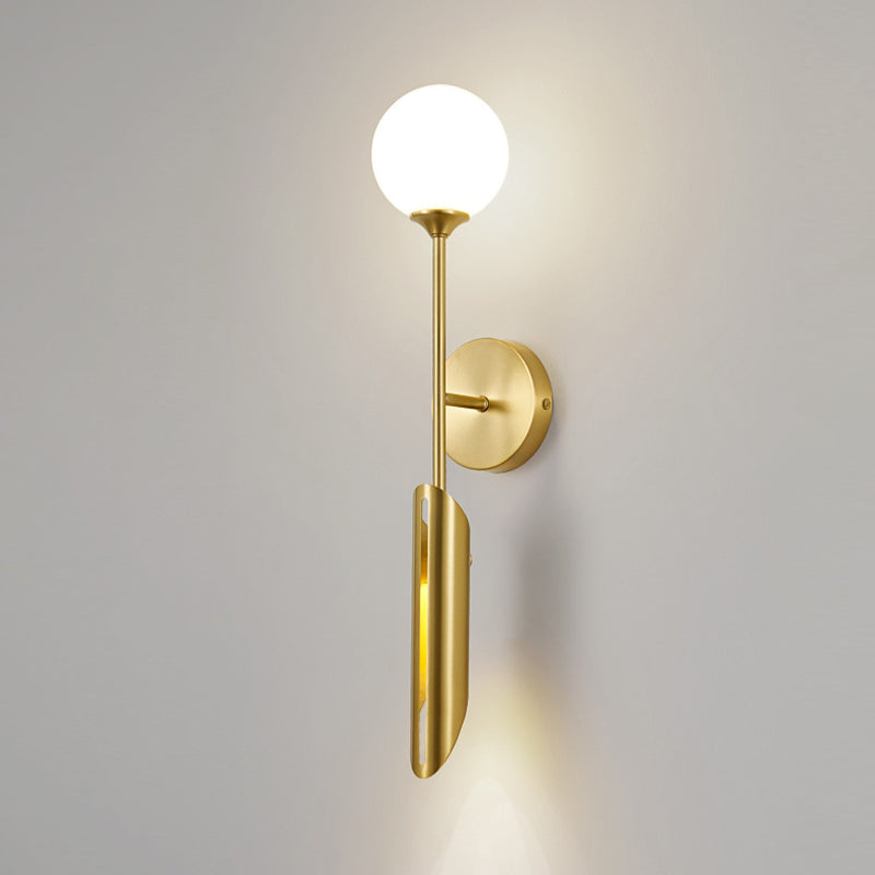 Post-Modern Wall Sconce Copper LED Sconce Lighting for Corridor