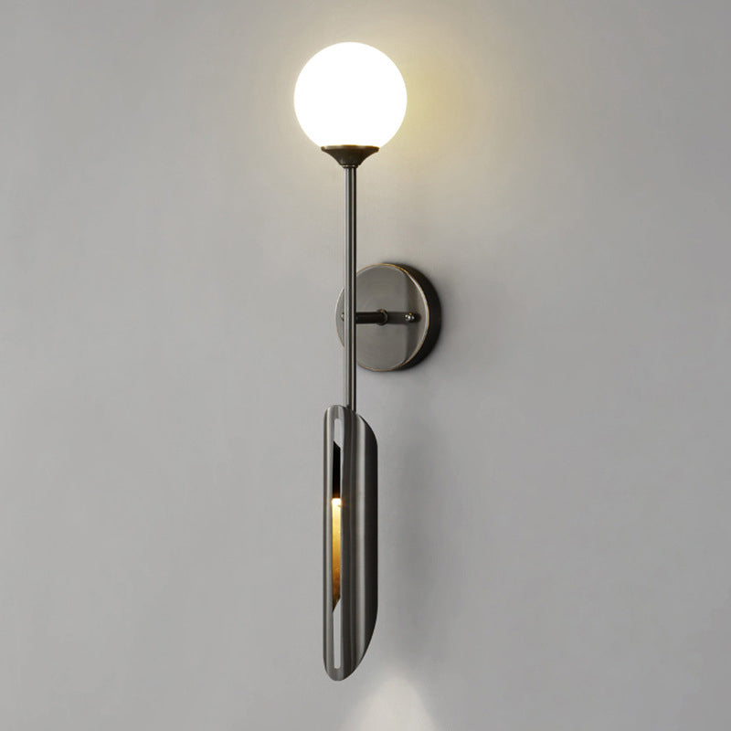 Post-Modern Wall Sconce Copper LED Sconce Lighting for Corridor