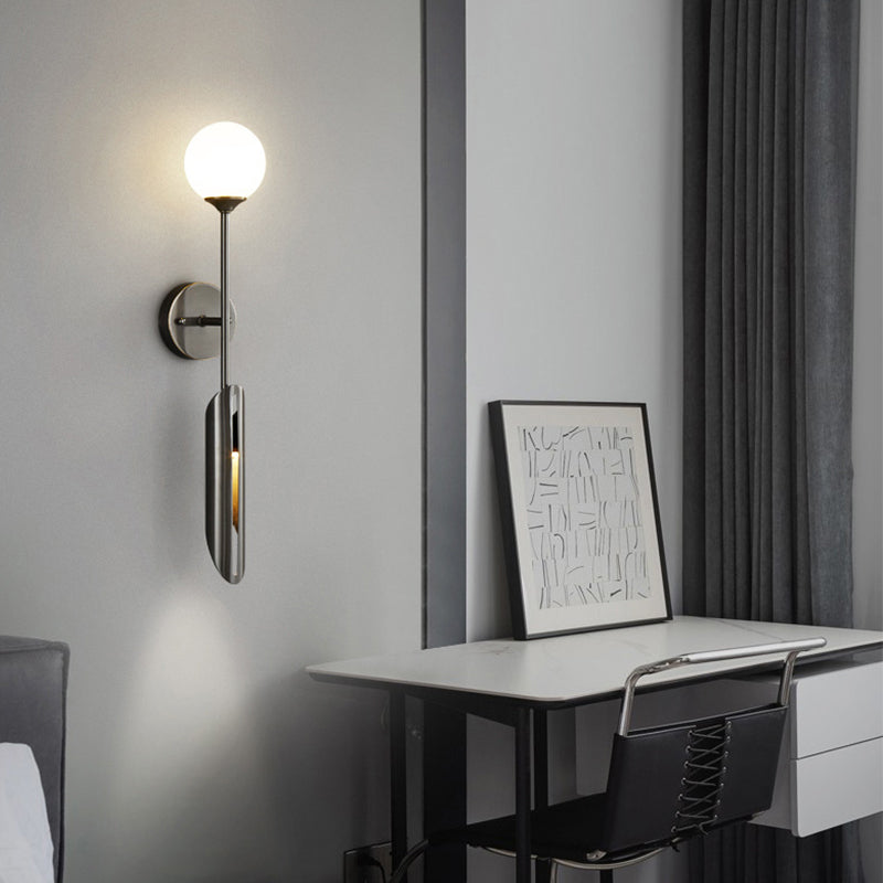 Post-Modern Wall Sconce Copper LED Sconce Lighting for Corridor