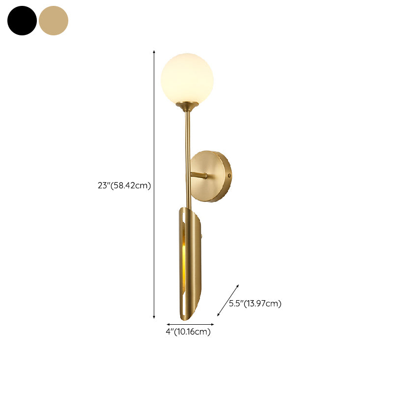 Post-Modern Wall Sconce Copper LED Sconce Lighting for Corridor