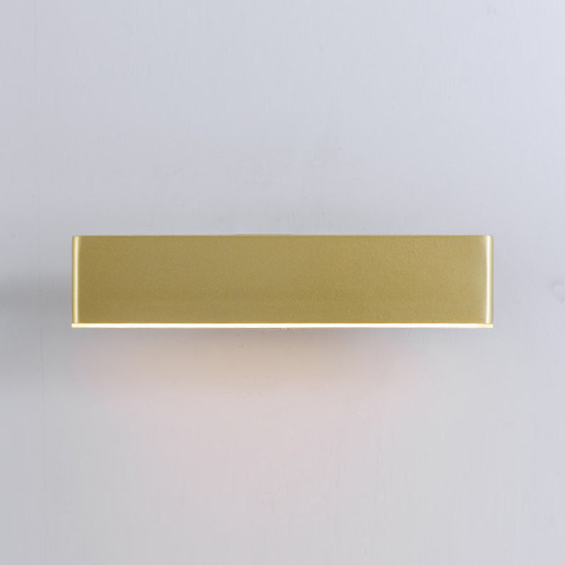 Single Modernism Polished Finish Wall Mounted Sconce Metal LED Wall Light