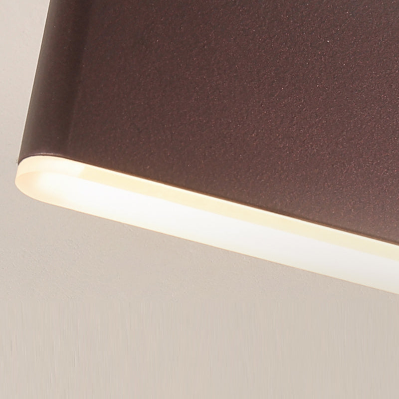 Single Modernism Polished Finish Wall Mounted Sconce Metal LED Wall Light