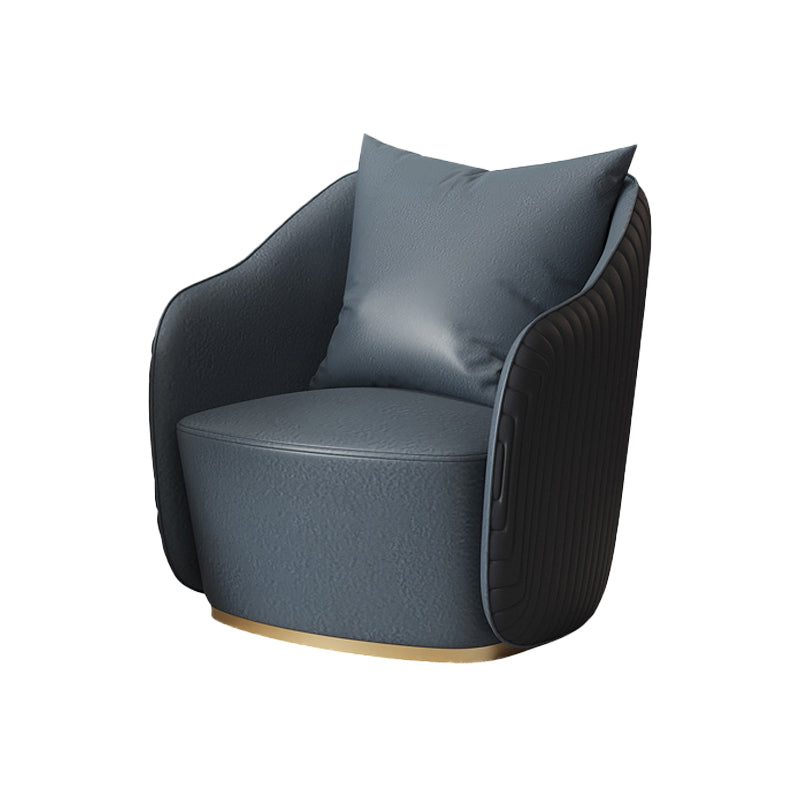 Contemporary Accent Armchair Modern Arms Included Barrel Accent Chair