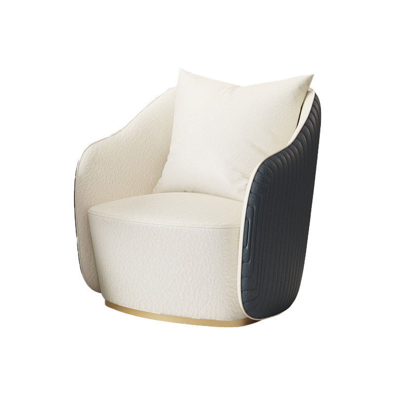 Contemporary Accent Armchair Modern Arms Included Barrel Accent Chair