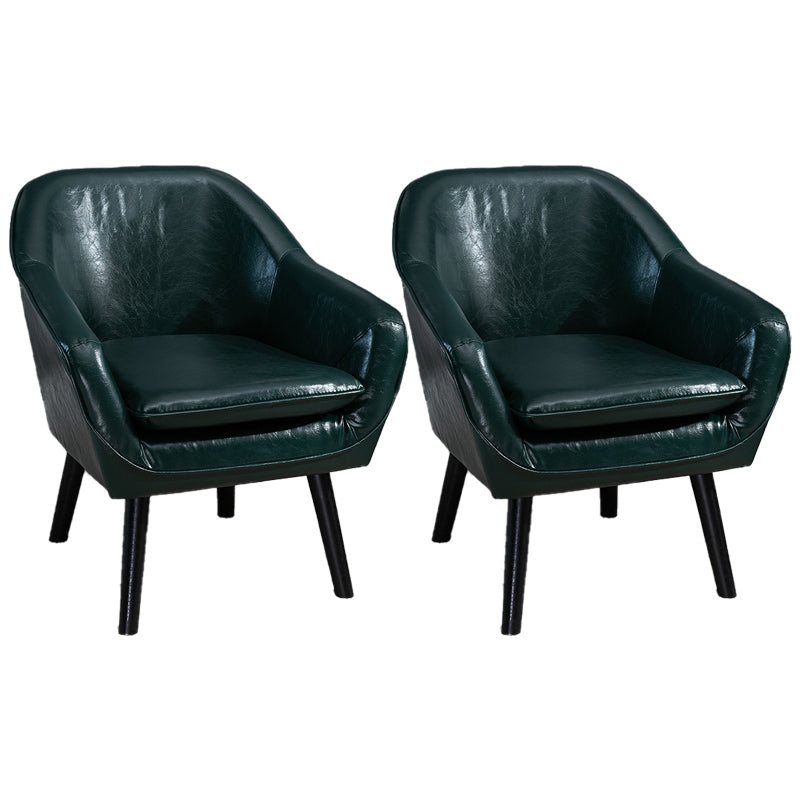 Contemporary Accent Armchair Arms Included Barrel Accent Chair
