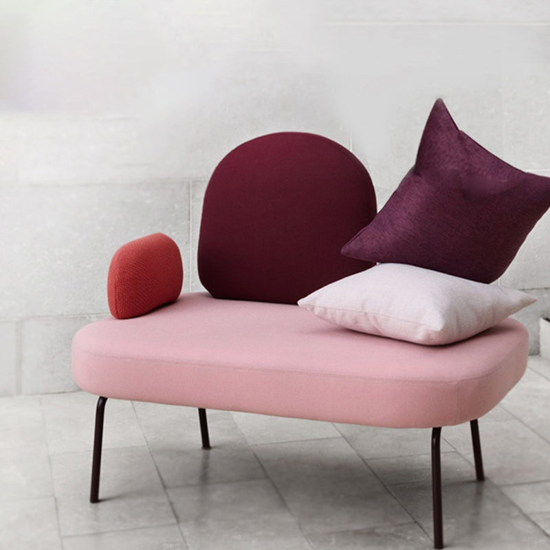 2-seater Standard Sofa Modern Fabric Armless Settee for Living Room