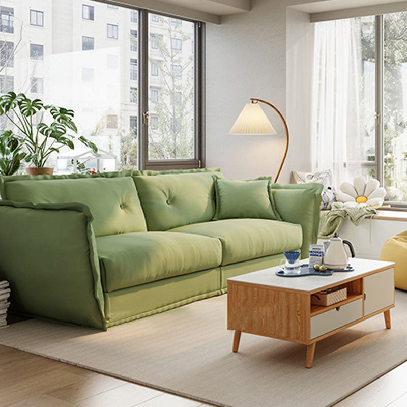 Pillow Top Arm Loveseat Stain Resistant Sofa with Tufted Back