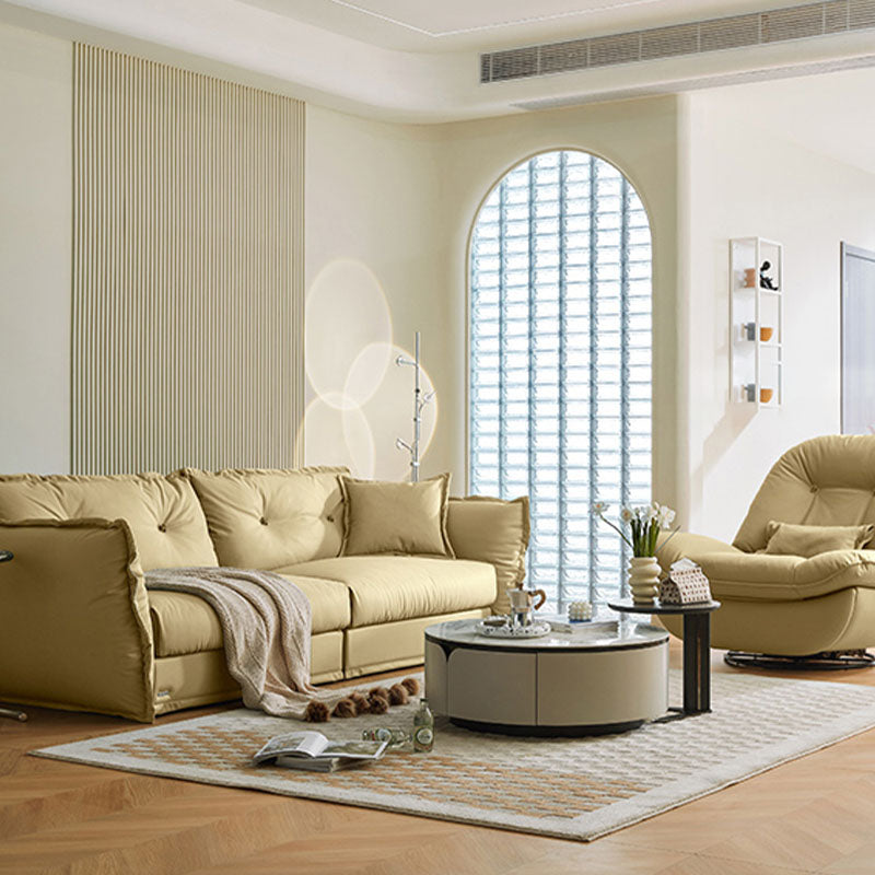 Pillow Top Arm Loveseat Stain Resistant Sofa with Tufted Back