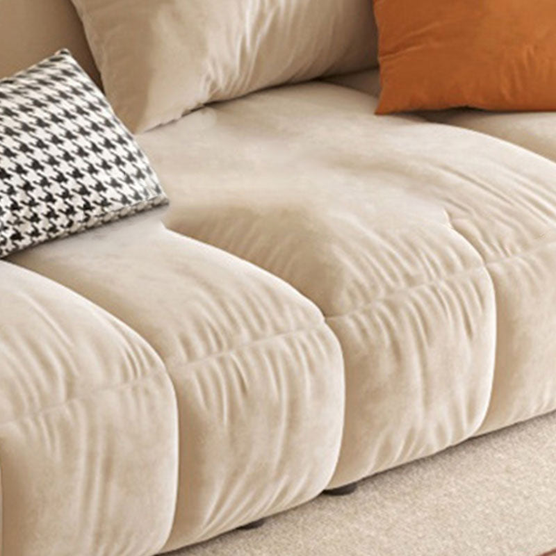 Modern Standard Sofa Square Arm Cushions Sofa for Living Room