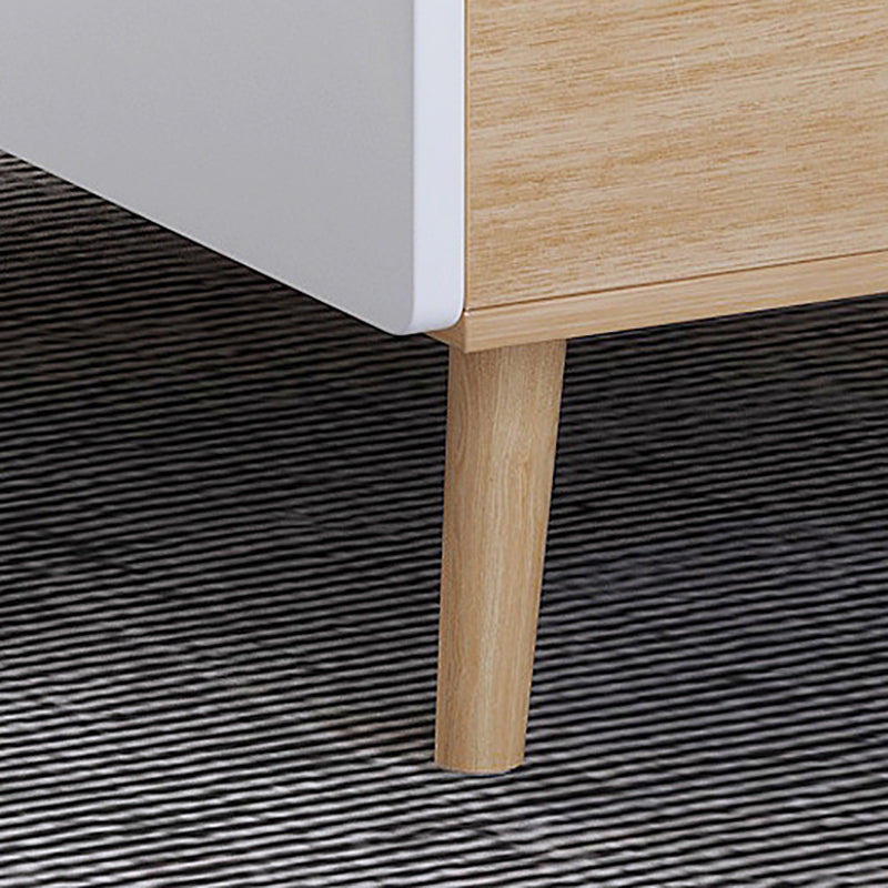 Scandinavian Rectangle Coffee Table with 4 Drawers and 1 Shelf