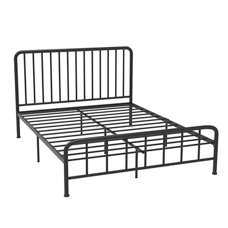 Modern Slat Bed Spindle Metal Open-Frame Bed with Custom Gold Legs