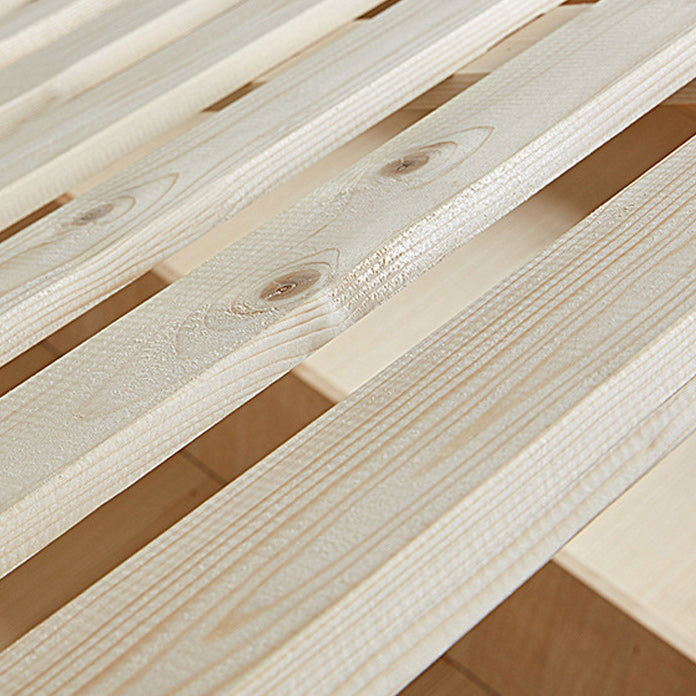 White Modern Standard Bed Foam Bed Frame with Custom Gold Legs