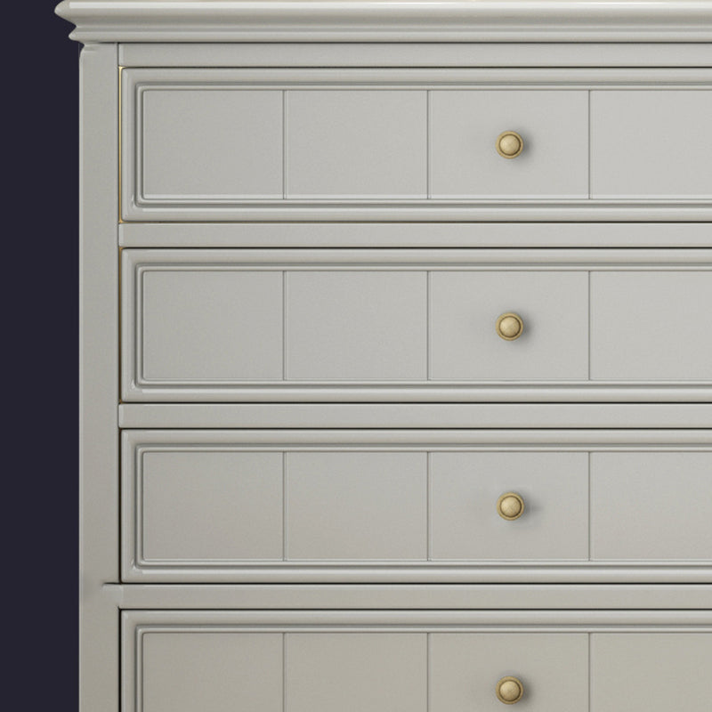 5 - Drawer Accent Chest 38.58" Tall Rubberwood Storage Cabinet