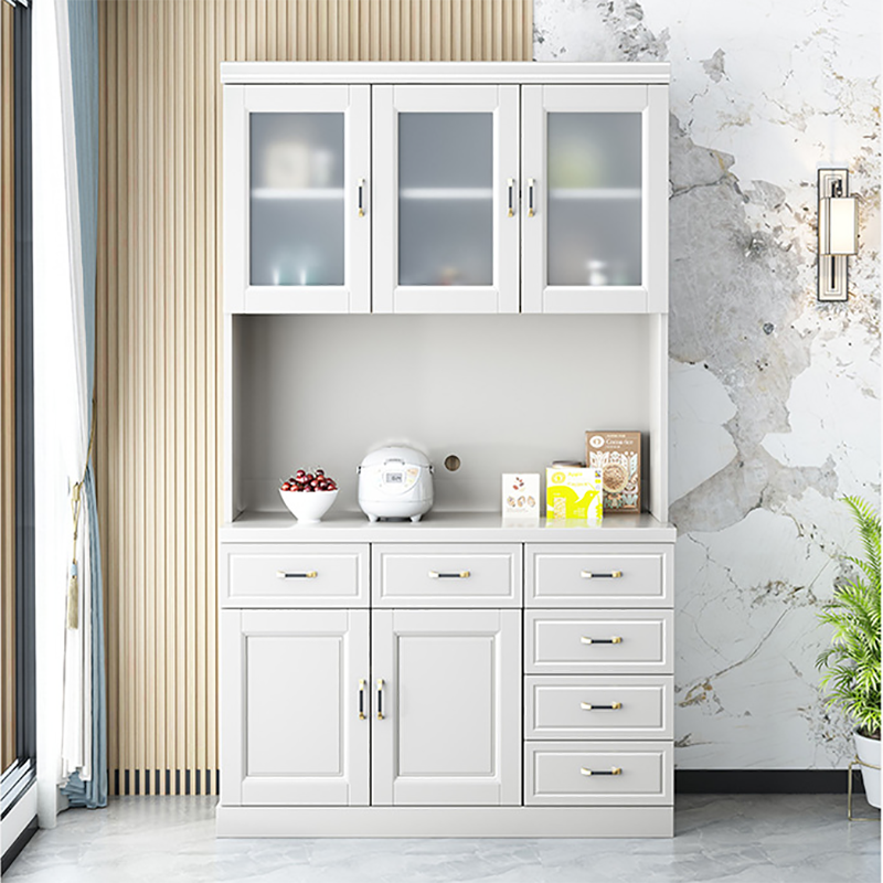 Mid-Century Cabinet 6 - Drawer 3 Shelves Solid Wood Bar Pulls Accent Cabinet