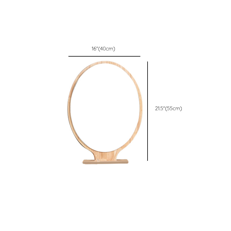 Scandinavian 5- Drawer Solid Wood Mirror Vanity Makeup Table