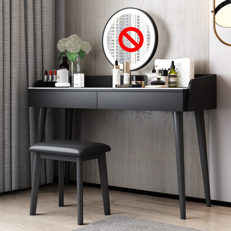 Stone Top Makeup Table with 2 Drawers 15.74" Wide Vanity Tables
