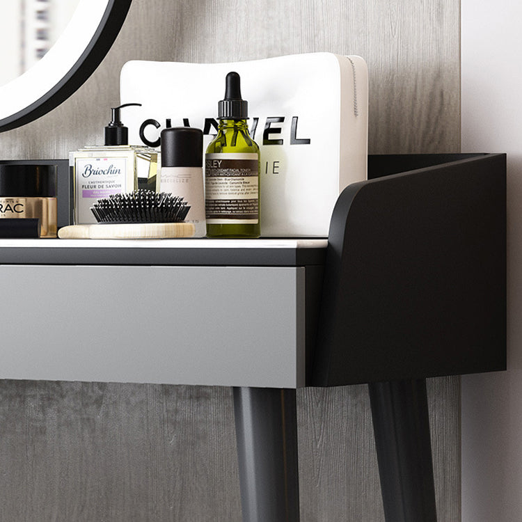 Stone Top Makeup Table with 2 Drawers 15.74" Wide Vanity Tables