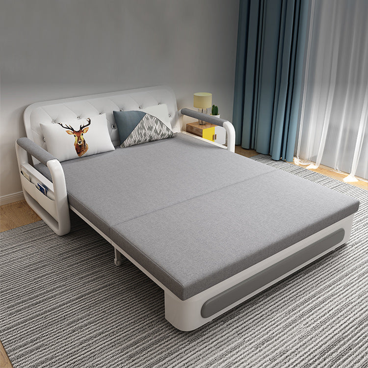 Cushion Back Loveseat Foldable Pillow Included Sleeper Sofa with Storage