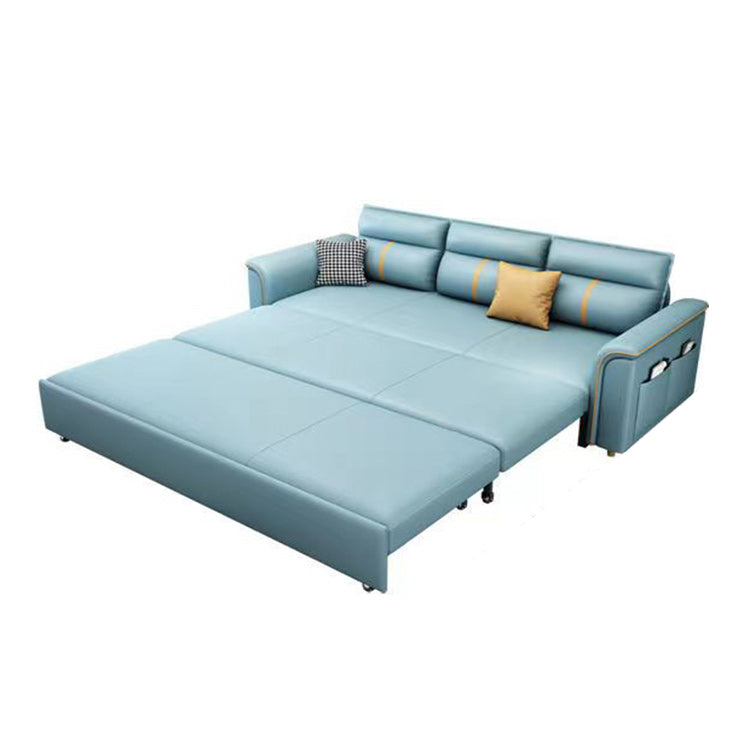 Flared Arms Futon Foldable Pillow Included Cushion Back Sleeper Sofa