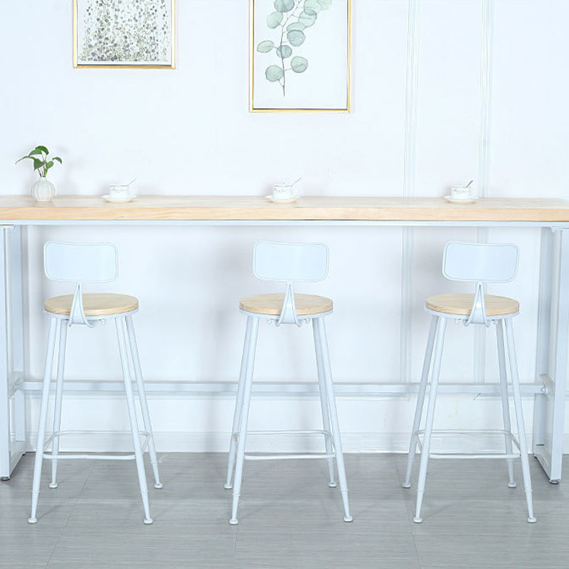 Modern Bar-height Table Solid Wood Top Bar Table for Dining Room