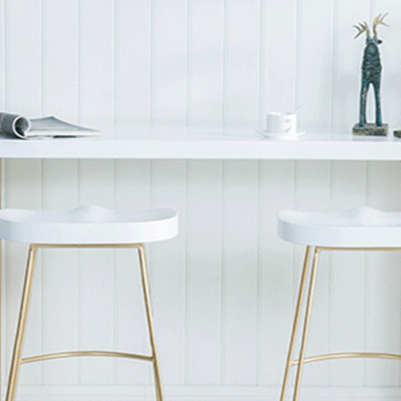 Modern Bar-height Table Faux Marble Top Bistro Pub Table with 2 Shelves