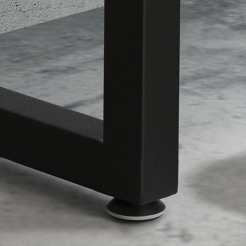 Industrial Bar-height Table Solid Wood Top Bistro Pub Table with Black Base