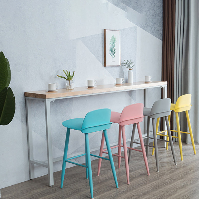 Rectangular Bar-height Table Solid Wood Top Bistro Pub Table