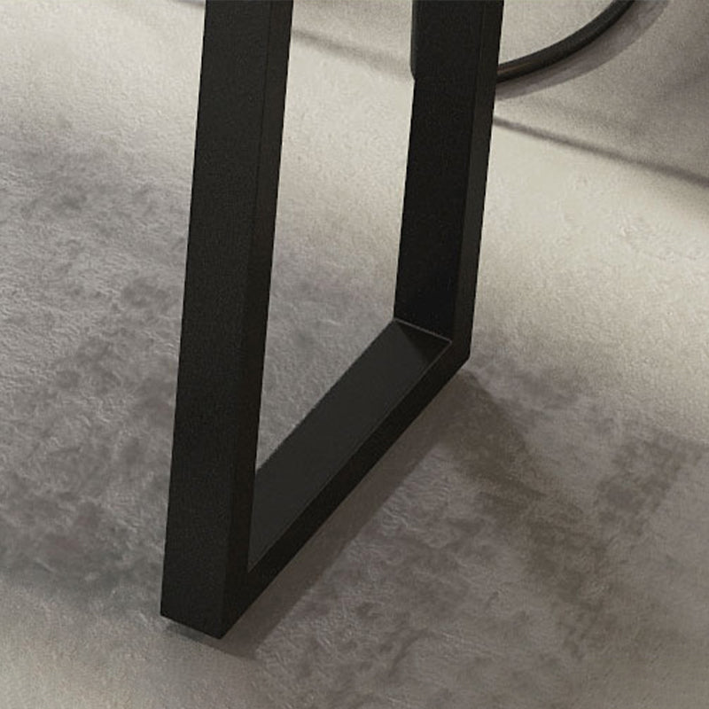 Industrial Bar-height Table Solid Wood Top Bistro Pub Table with Black Base