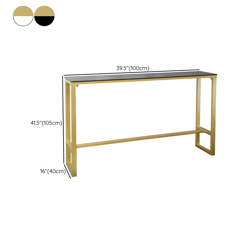 Modern Bar Height Table Stone Top Bistro Bar Table for Patio Use