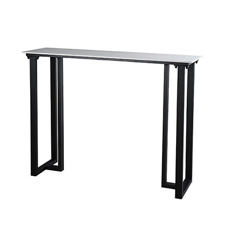 Industrial Bar Height Table Stone Top Bistro Bar Table for Patio Use