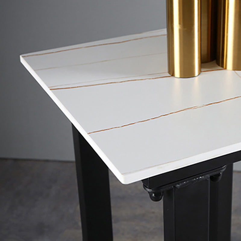 Industrial Bar Height Table Stone Top Bistro Bar Table for Patio Use