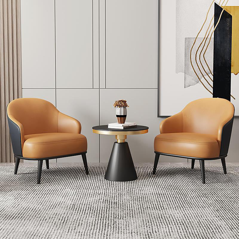 Contemporary Barrel Accent Chair Modern Arms Included Accent Armchair