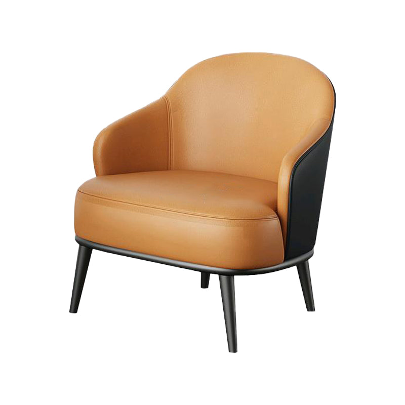 Contemporary Barrel Accent Chair Modern Arms Included Accent Armchair