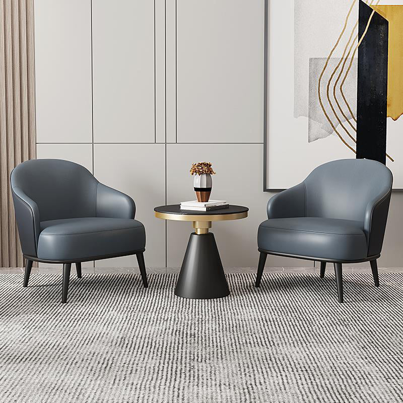 Contemporary Barrel Accent Chair Modern Arms Included Accent Armchair