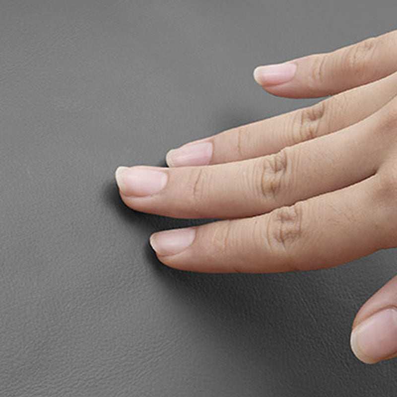 Dark Grey Platform Bed Wood and Upholstered Platform Bed Frame with Metal Legs