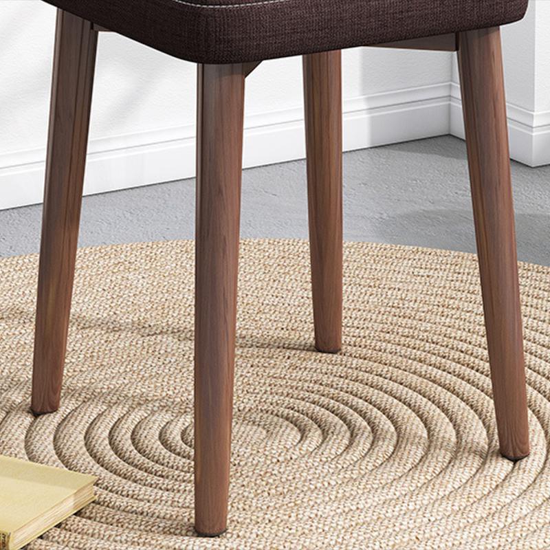 Solid Color Pouf Fabric Fade Resistant Metal Frame Square Upholstered Pouf