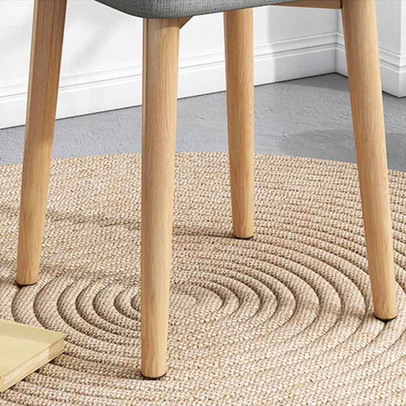 Solid Color Pouf Fabric Fade Resistant Metal Frame Square Upholstered Pouf