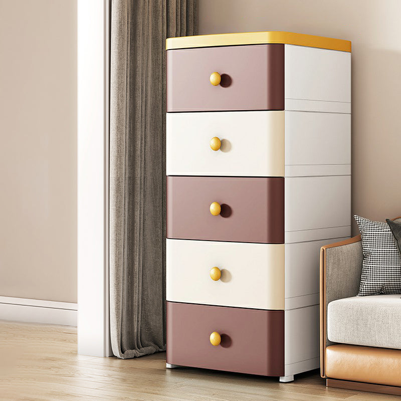 Contemporary Wardrobe Armoire with Legs Plastic Storage Cabinet