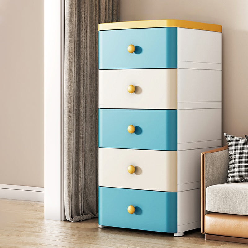 Contemporary Wardrobe Armoire with Legs Plastic Storage Cabinet