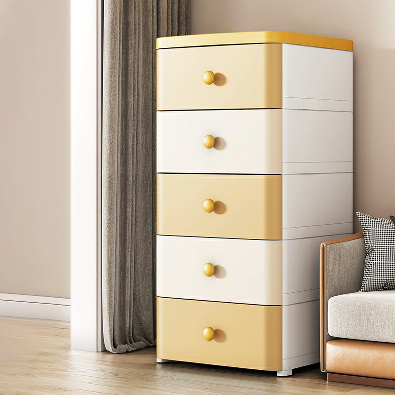 Contemporary Wardrobe Armoire with Legs Plastic Storage Cabinet