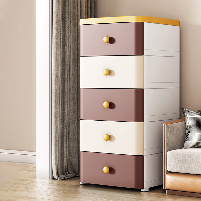 Contemporary Wardrobe Armoire with Legs Plastic Storage Cabinet