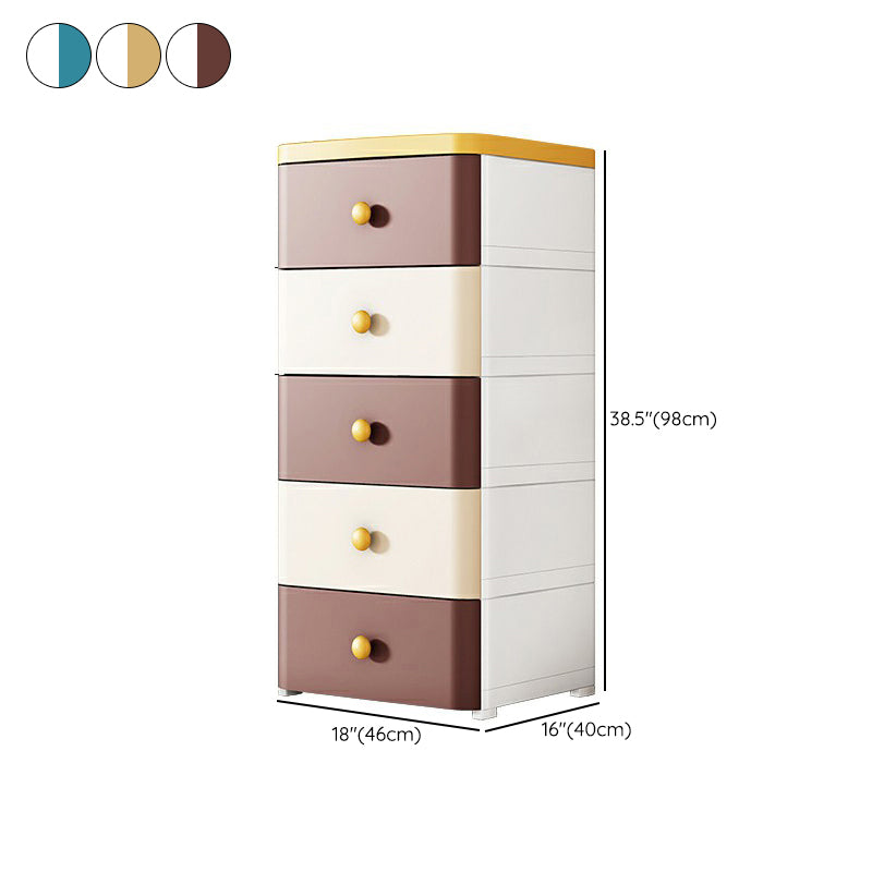 Contemporary Wardrobe Armoire with Legs Plastic Storage Cabinet