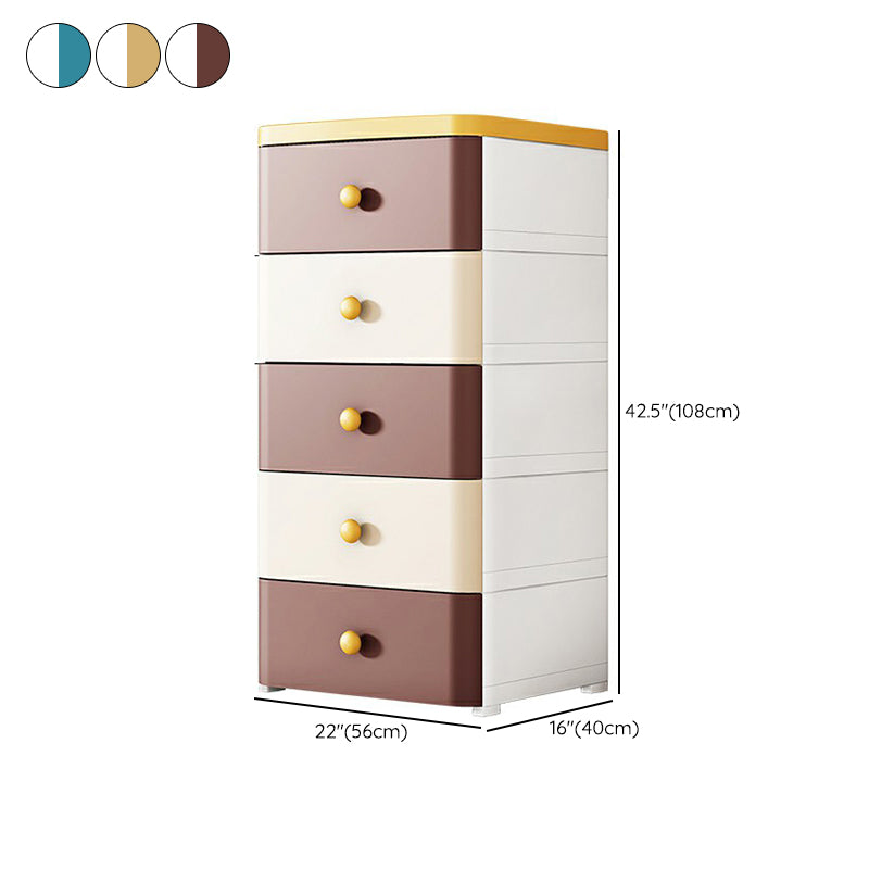 Contemporary Wardrobe Armoire with Legs Plastic Storage Cabinet
