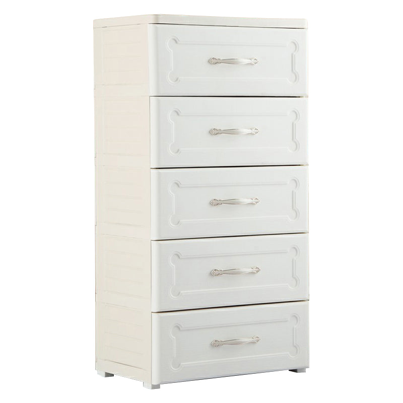 Plastic Storage Cabinet with Legs Modern Wardrobe Closet with Drawer
