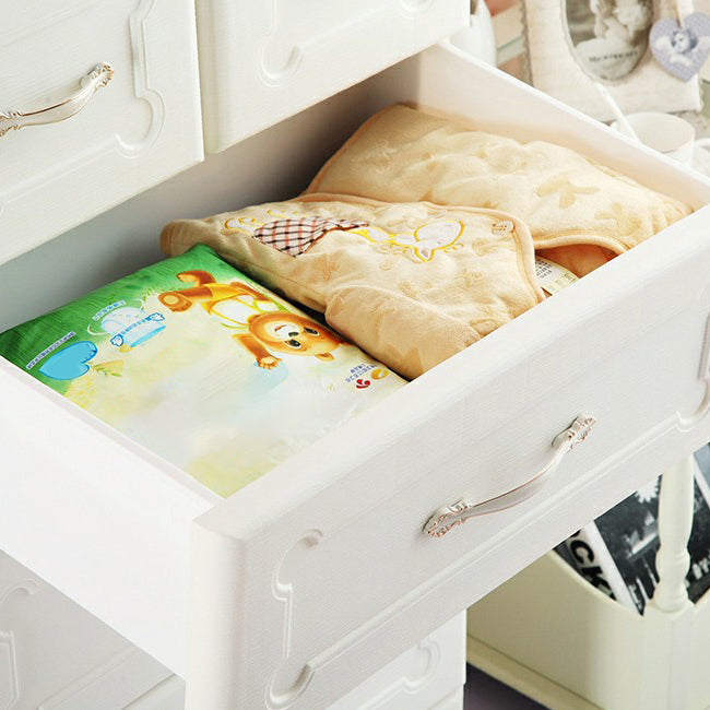 Plastic Storage Cabinet with Legs Modern Wardrobe Closet with Drawer