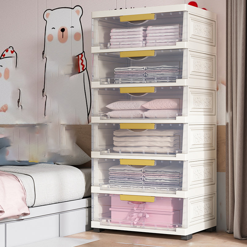 Hinged Wardrobe Closet Contemporary Plastic Storage Cabinet for Home