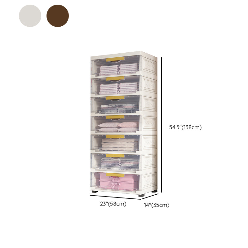 Hinged Wardrobe Closet Contemporary Plastic Storage Cabinet for Home