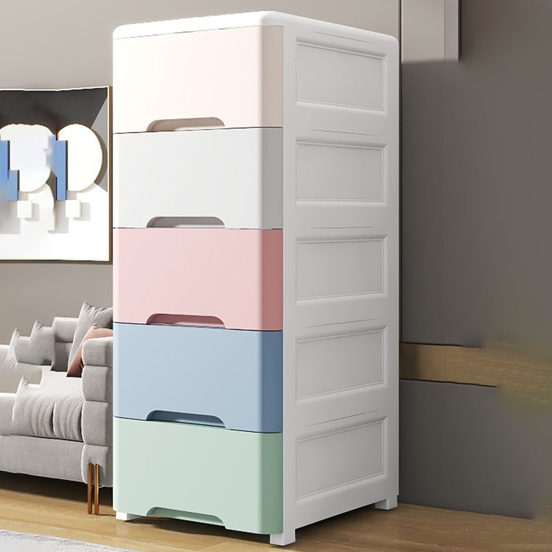 5-Drawer Storage Cabinet with Legs Contemporary Wardrobe Armoire