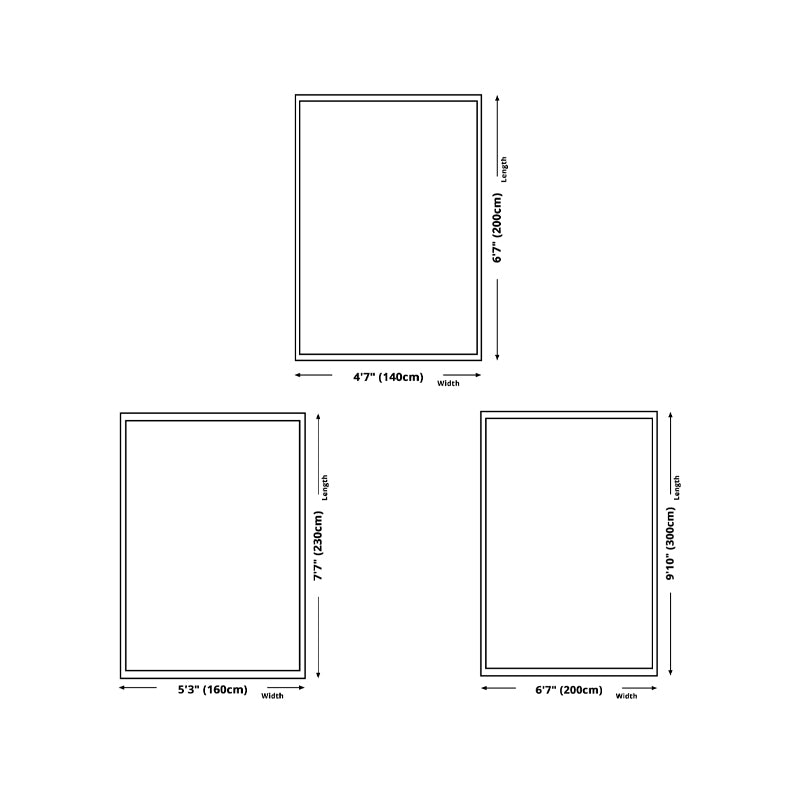 Light Grey Modern Rug Polyester Line Rug Washable Rug for Home Decor